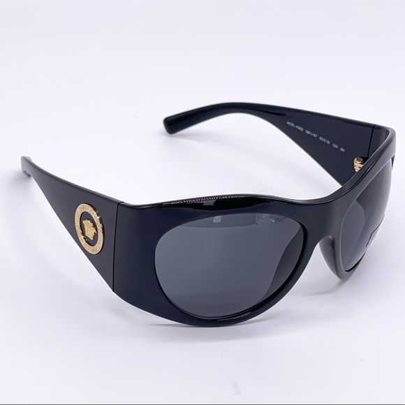 NEW VERSACE VE4392 GB1/87 SHIELD SUNGLASSES VERSACE MOD 4392 BLACK - Picture 7 of 13